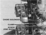Removing Choke Solenoid