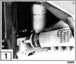 Power steering fluid fillin-up